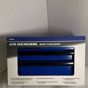 U.S. General Blue Mini Toolbox New